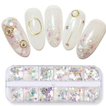 Deslumbrantes unhas Sparkly Sequins DIY decoração de unhas Flakes manicure Ferramenta Art