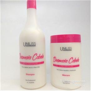 Desmaia Cabelo Uniliss Profissional (Shampoo 1L / Máscara 1Kg)