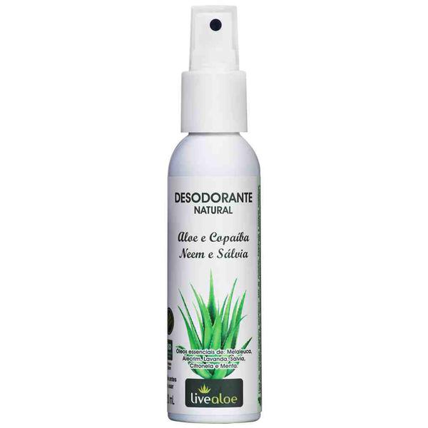Desodorant Aloe Copaib Neem Sálvia 120ml Livealoe