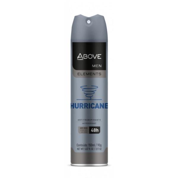 Desodorante Above Aerosol Men Hurricane 150ml/90g