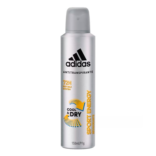 Desodorante Adidas Sport Energy Aerosol Antitranspirante 72h com 150ml
