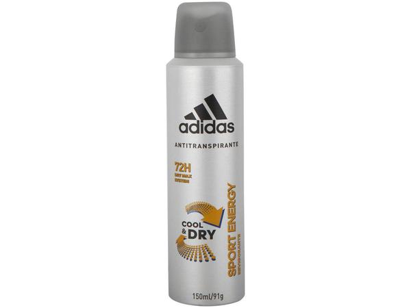 Desodorante Adidas Sport Energy Cool & Dry - Aerossol Antitranspirante Masculino 150ml