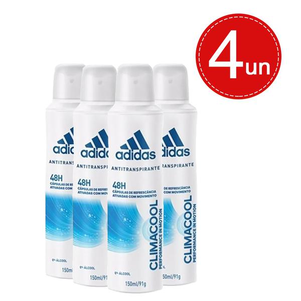 Desodorante Aerosol Adidas Climacool Feminino 150ml Leve 4 Pague 7,50 em Cada