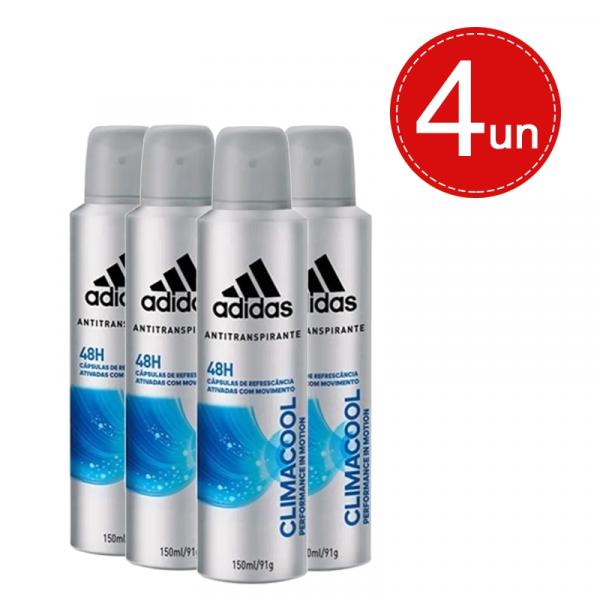 Desodorante Aerosol Adidas Climacool Masculino 150ml Leve 4 Pague 7,50 em Cada