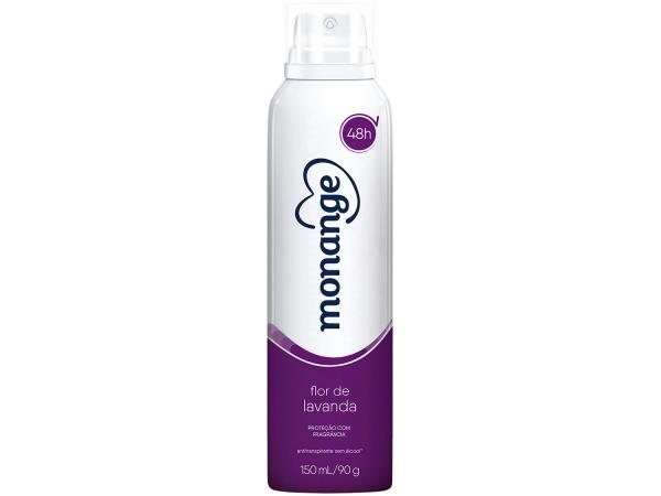 Desodorante Aerosol Antitranspirante Feminino - Monange Hidratação Nutritiva Flor de Lavanda 150ml