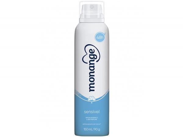 Desodorante Aerosol Antitranspirante Feminino - Monange Sensível 150ml