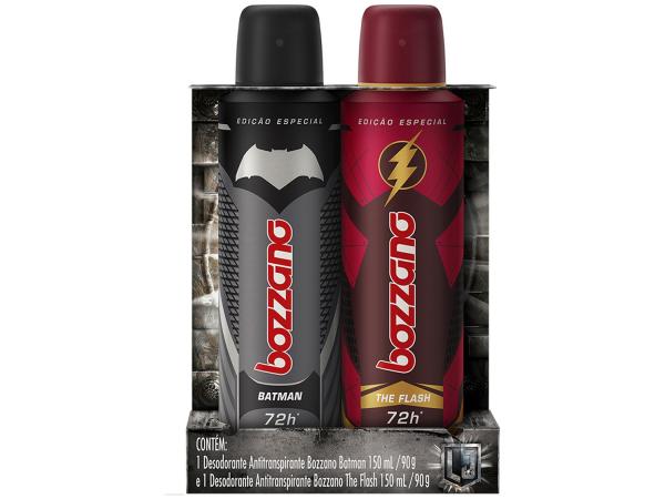 Desodorante Aerosol Antitranspirante Masculino - Bozzano Heróis Batman e The Flash 150ml 2 Unidades