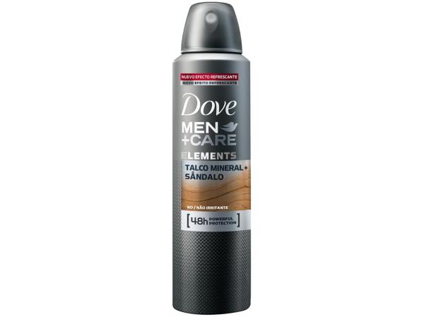 Desodorante Aerosol Antitranspirante Masculino - Dove Men+Care Talco Mineral e Sândalo 150ml