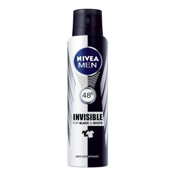 Desodorante Aerosol Antitranspirante Nivea For Men Invisible For Black e White Power com 150ml