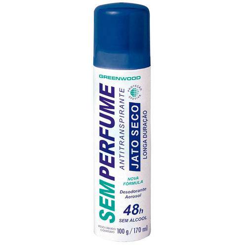 Desodorante Aerosol Antitranspirante Sem Perfume Jato Seco Fiorucci Unissex 100g - 170ml