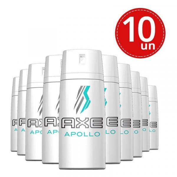 Desodorante Aerosol Axe Seco Apollo 150ml/90g - 10 Unidades