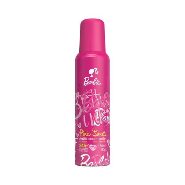 Desodorante Aerosol Barbie - Pink Sweet 150ml - Biotropic