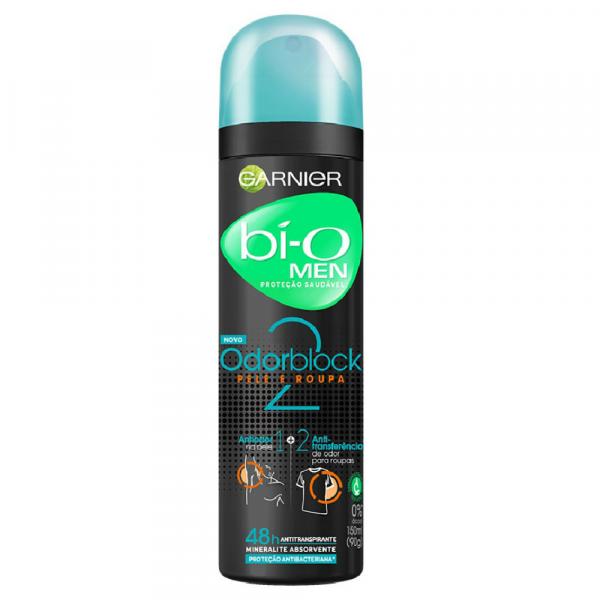 Desodorante Aerosol Bì-O Masculino Pele e Roupa Odor Block 150ml - Bi-o