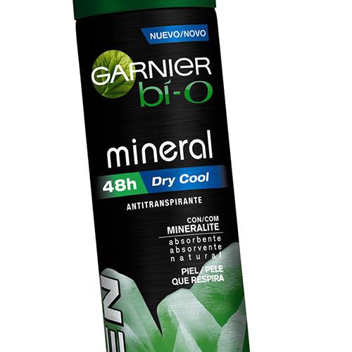 Desodorante Aerosol Bí-O Mineral Dry Cool Masculino 150ml - Garnier