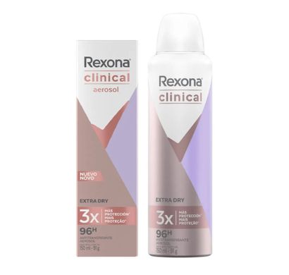 Desodorante Aerosol Clinical Extra Dry 150ml - Rexona