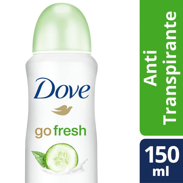 Desodorante Aerosol Dove Go Fresh Pepino e Chá Verde 150ml