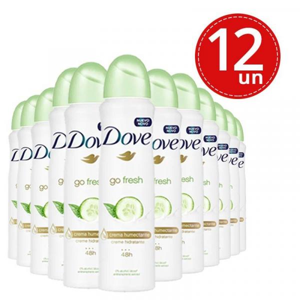 Desodorante Aerosol Dove Go Fresh Refrescância 150ml/89g Leve 12 Pague 8