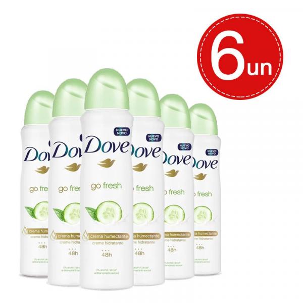 Desodorante Aerosol Dove Go Fresh Refrescância 89g Leve 6 Pague 3