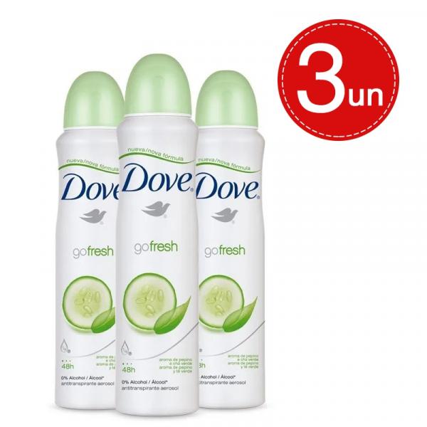 Desodorante Aerosol Dove Go Fresh Refrescância Leve 3 Pague 2