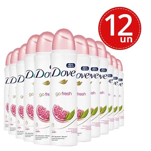 Desodorante Aerosol Dove Go Fresh Romã 150Ml/89G Leve 12 Pague 8