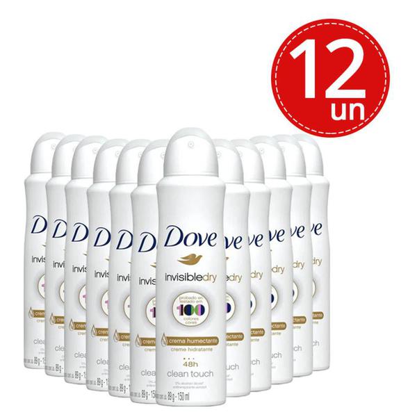 Desodorante Aerosol Dove Invisible Dry - 12 Unidades