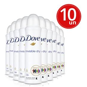 Desodorante Aerosol Dove Invisible Dry 150ml/89g - 10 Unidades