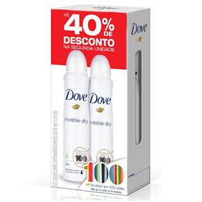 Desodorante Aerosol Dove Invisible Dry 175Ml 2 Unidades