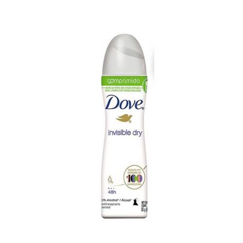 Desodorante Aerosol Dove Invisible Dry Comprimido com 85 Ml