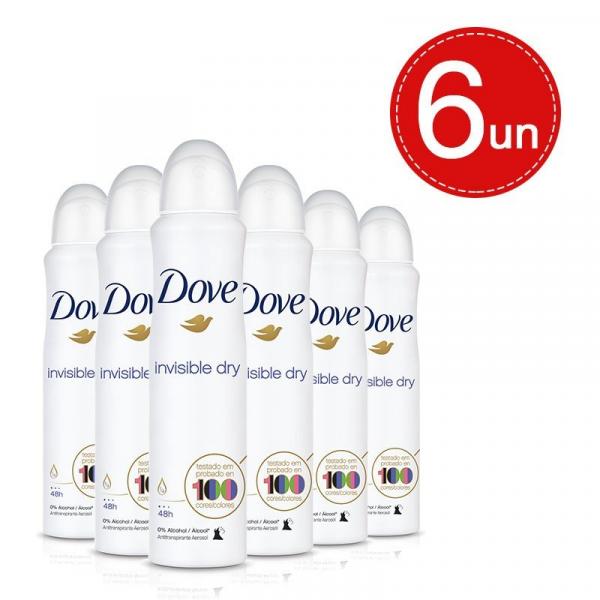 Desodorante Aerosol Dove Invisible Dry Leve 6 com 40 Off