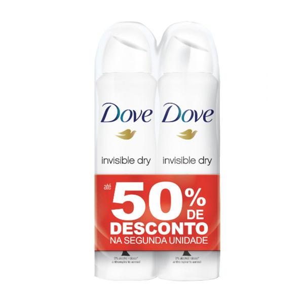 Desodorante Aerosol Dove Invisible Dry - 2 Unidade