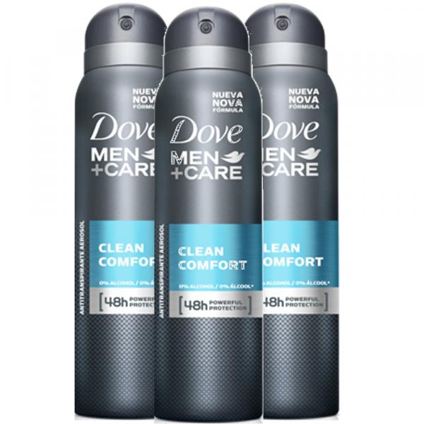 Desodorante Aerosol Dove Clear Comfort 113ml 3 Unidades
