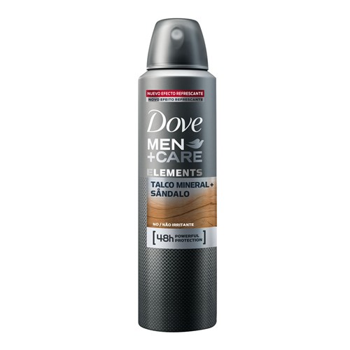 Desodorante Aerosol Dove Men+Care Elements Talco e Sândalo Masculino 150Ml/89G