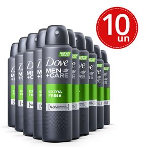 Desodorante Aerosol Dove Men Extra Fresh - 10 Unidades