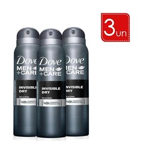 Desodorante Aerosol Dove Men Invisible Dry 89g/150ml Leve 3 Pague 2