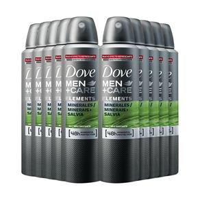 Desodorante Aerosol Dove Men Minerais + Sálvia 150ml - 10Un