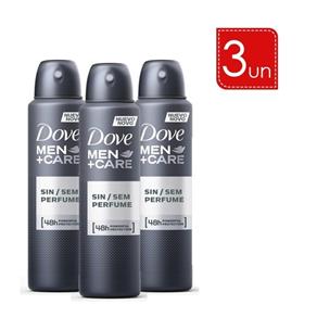 Desodorante Aerosol Dove Men Sem Perfume 89g/150ml Leve 3 Pague 2