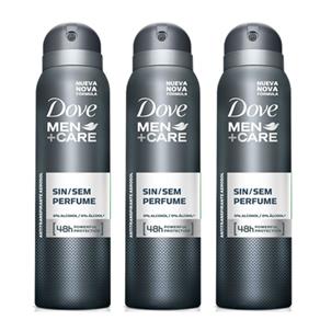 Desodorante Aerosol Dove Men Sem Perfume 89g Leve 3 Pague 2 Unidades