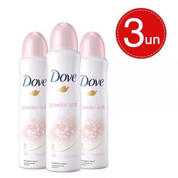 Desodorante Aerosol Dove Powder Soft 89g/150ml Leve 3 Pague 2