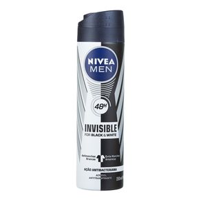 Desodorante Aerosol Invisible Black & White For Men Nívea 91g
