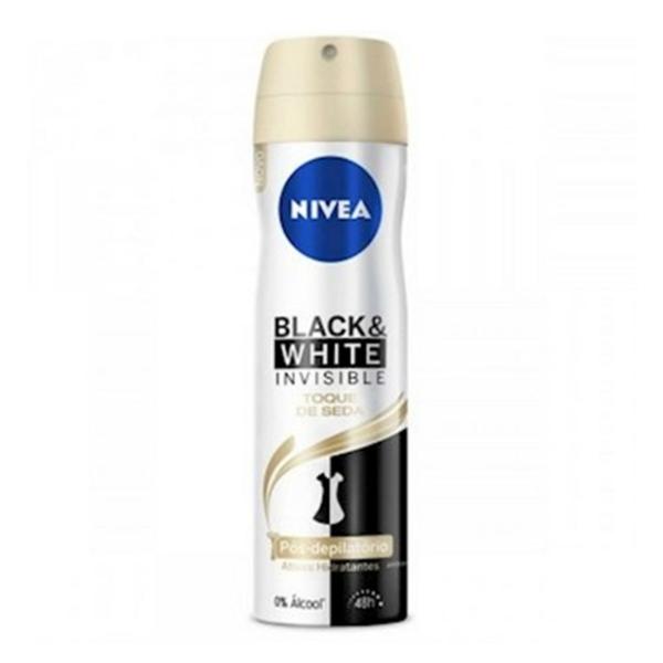 Desodorante Aerosol Nivea 150ml Blackwhite Toque de Seda - Sem Marca