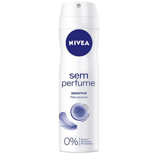 Desodorante Aerosol Nivea 150ml Feminino Sensitive Pure - Sem Perfume - Beiersdorf S/A