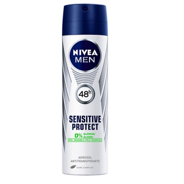 Desodorante Aerosol Nivea 150ml Masculino Sensitive Protect - Sem Marca