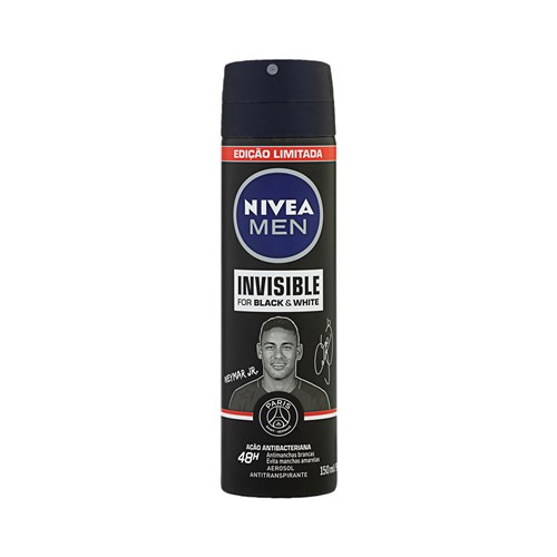 Desodorante Aerosol Nivea Invisible Black & White Masculino 150Ml