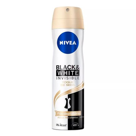 Desodorante Aerosol Nivea Invisible Black & White Toque de Seda 150ml