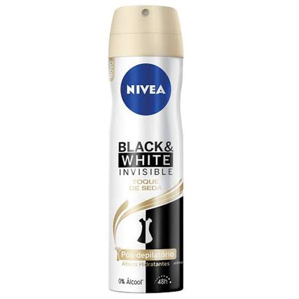 Desodorante Aerosol Nivea Invisible Black & White Toque de Seda Feminino 150ml - Beiersdorf S/A