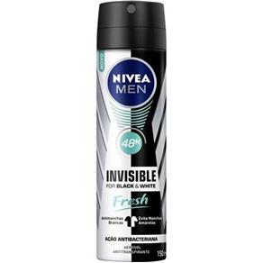 Desodorante Aerosol Nivea Invisible For Black & White Fresh - 150ml
