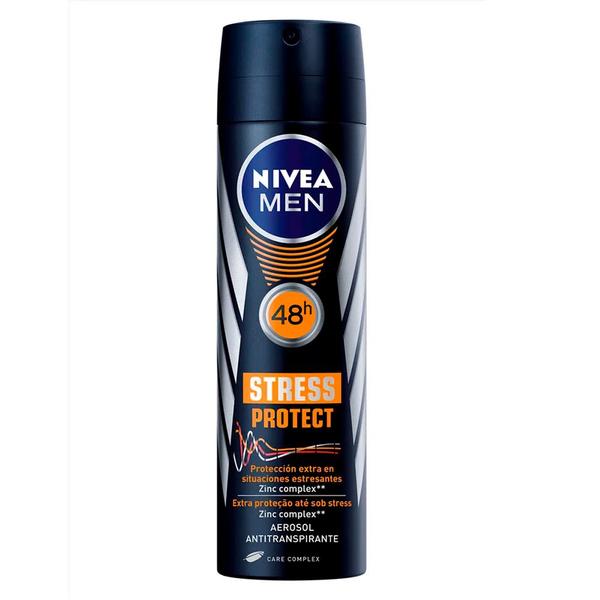 Desodorante Aerosol Nívea Masculino - Stress Protect - Nivea