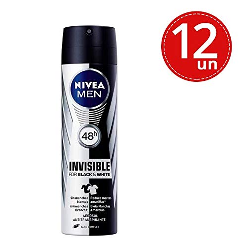 Desodorante Aerosol Nivea Men Invisible Black & White Power 150ml Leve 12 Pague 9