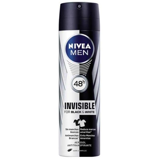 Desodorante Aerosol Nivea Men Invisible BlackWhite 150ml