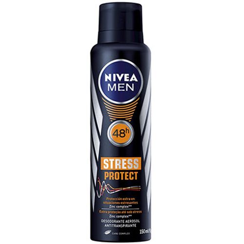Desodorante Aerosol Nivea Men Stress Protect 150ml Desodorante Aerossol Nivea Men Stress Protect 150ml